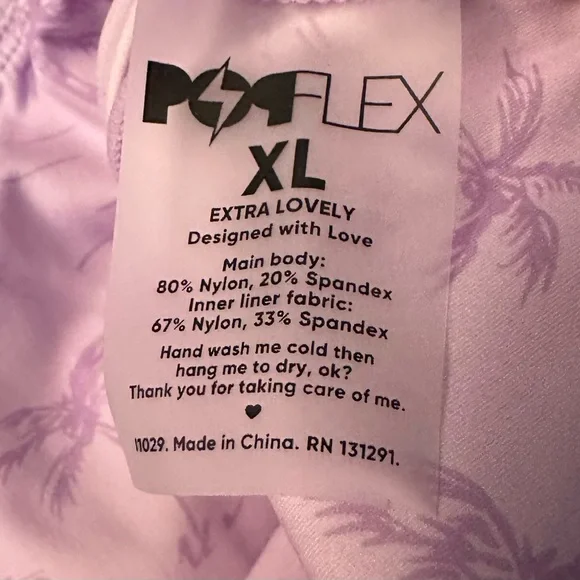 Popflex Reef Romper with Pockets lilac size XL NWT - Picture 7 of 7